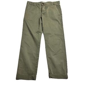 Current/Elliott Olive Green Wide-Leg Trousers